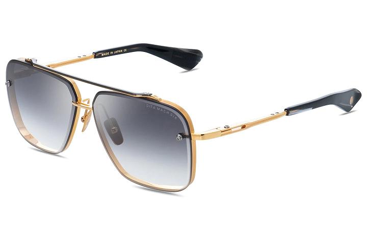 Dita Men's Mach Six Sunglasses Yellow Gold SNJ801429 USA